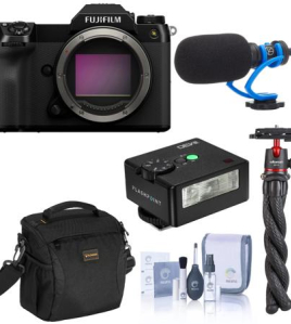 Fujifilm GFX 100S II Medium Format Mirrorless Camera with Content Creator Kit – 102MP Professional Hybrid Photo &amp; Video Bundle