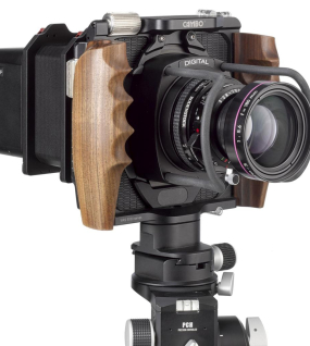 Cambo WRS-5000 Camera Body with Wooden Hand Grip & Double Rear Shift 20/20–20/20mm – Rosewood Professional Technical Camera System