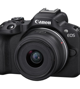 Canon EOS R50 Mirrorless Camera Black with RF-S 18-45mm f/4.5-6.3 IS STM Lens and Included Value Bundle