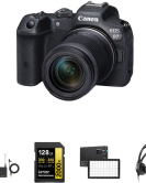 Canon EOS R7 Mirrorless Camera with RF-S 18-150mm f/3.5-6.3 IS STM Lens and Essentials Kit Bundle Canon EOS R7 Mirrorless Camera with RF-S 18-150mm f/3.5-6.3 IS STM Lens and Essentials Kit Bundle