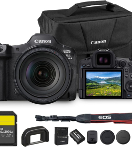 Canon EOS R5 Mark II Mirrorless Camera with Accessories Kit – 45MP Full-Frame Professional Hybrid Camera Bundle