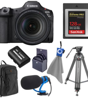 Canon EOS R5 Mark II Mirrorless Camera with Accessories Kit – 45MP Full-Frame Professional Hybrid Camera Bundle