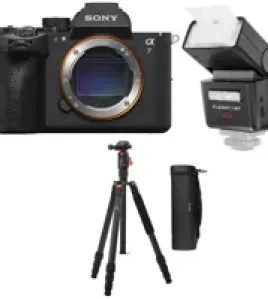 Sony Alpha a7R VI Mirrorless Camera Bundle with Travel Tripod &amp; Mini iFlash – 66.8MP Full-Frame Professional Camera