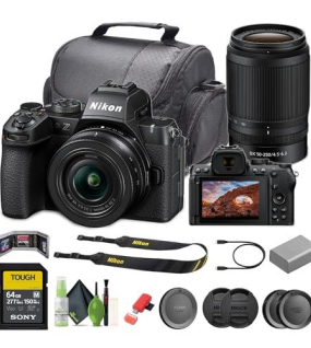 Nikon Z50II Mirrorless Camera Bundle with Included Value – 20.9MP APS-C Hybrid Creator Kit