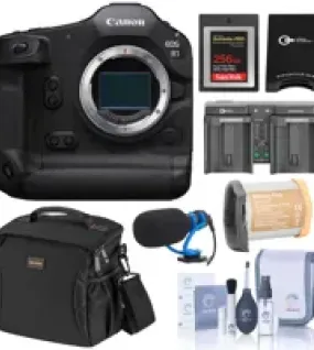 Canon EOS R1 Mirrorless Camera Bundle with Essential Kit – Professional Full-Frame Flagship