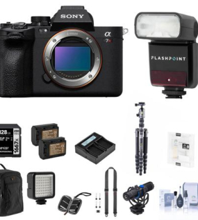 Sony Alpha a7R VI Mirrorless Camera Bundle with Travel Tripod & Mini iFlash – Professional Full-Frame Photography Kit